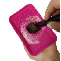 New Product Make up Brush Cleaner Silicone Plate-shaped Cosmetics Washing Tool Brush Cleaning Mat