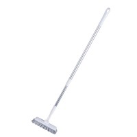 plastic  Large cleaning brush retractable kitchen brush 180 degree rotating  long-handled stainless steel  bathroom  floor brush