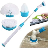 Plastic&Stainless Steel Wireless Electronic Rechargeable Cleaning Brush,Long-handle Electronic Cleaning Brush Waterproof