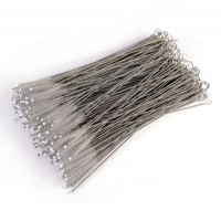 Factory price wholesale durable stainless steel straw nylon cleaning brush