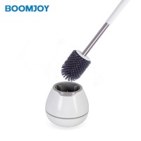 BOOMJOY silicone soft toilet bowl brush with holder