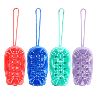 Body Bath Shower Back Brush Scrubber Skin Soft Silicone Body Cleansing Brush